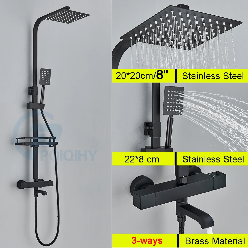 Solepearl Grifo Ducha Termostatico, Grifo Ducha Mezclador, Grifo de Bañera  Termostático con el 38 ℃ Botón de Seguridad, Grifo de Ducha Termostatico de  Latón Cromado de Pared, G 1/2 : : Bricolaje y herramientas