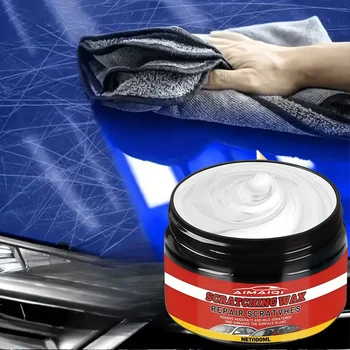 Cera per la riparazione dei graffi dell'auto - Efficace rimuovi graffi per veicoli, ripristina la lucentezza e ripara i graffi minori per tutte le superfici dell'auto