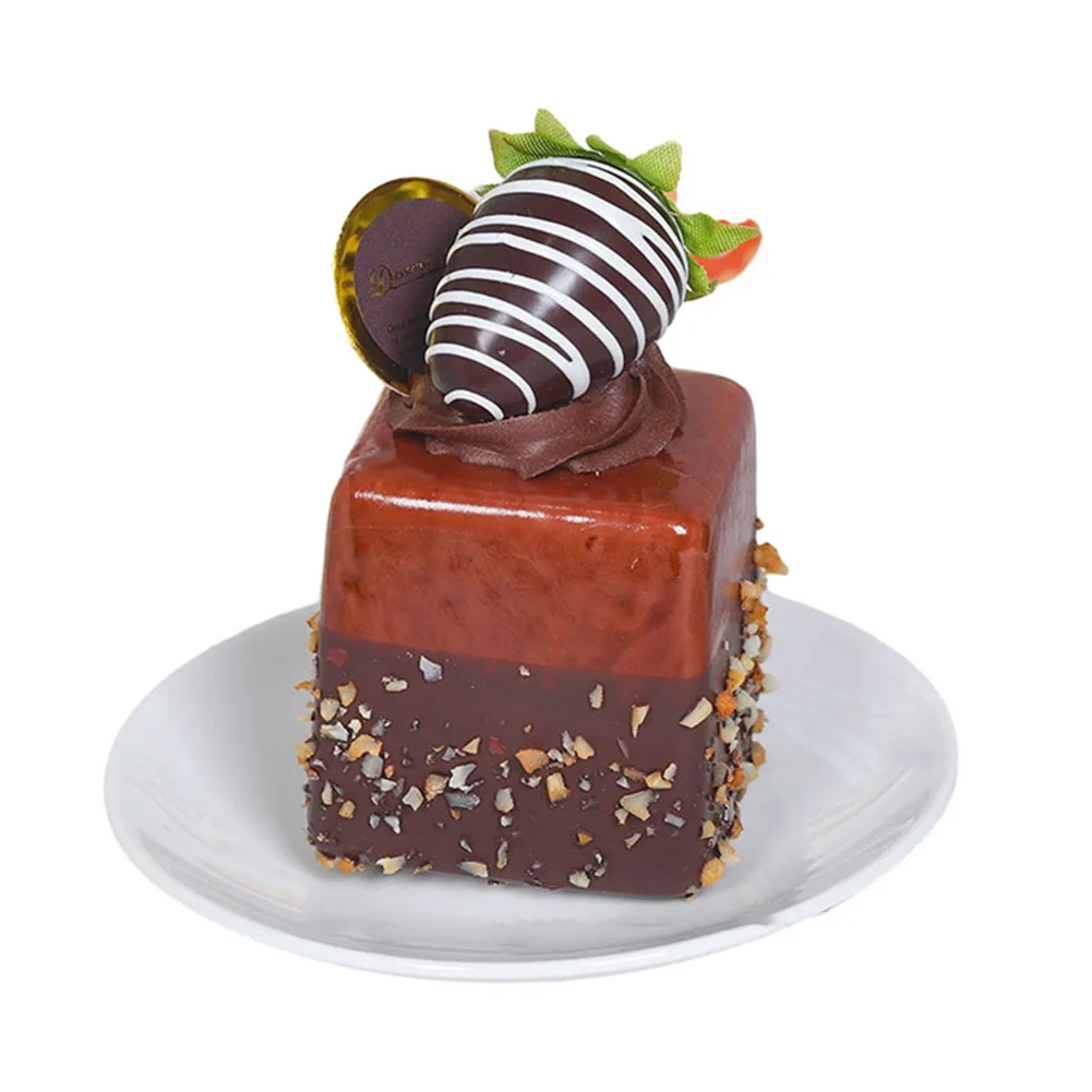 Artificial Fruit Cake Model High Simulation Strawberry Food Props Fake Dim Sum Bread Display Table Decoration Window Accessories