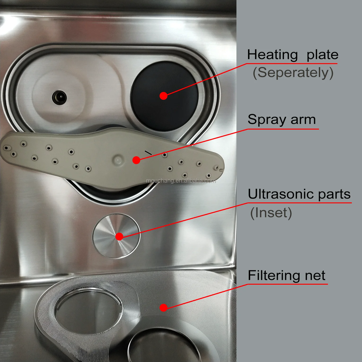 DW-V1A-8651 Multifunctional Ultrasonic Fruit And Seafood And Glass, Dishwasher Sink Dishwasher Soap Dispenser Dishwasher 6