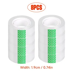 Versatile Clear Adhesive Tape - Multipurpose Sealing and Repair Solution (8 Pcs)