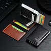 Car Logo Active Leather Pop Up Wallet Credit Card Storage Pocket Wallet Pop-up Holder For Ford Mustang Zapatillas GT Miniatura 5