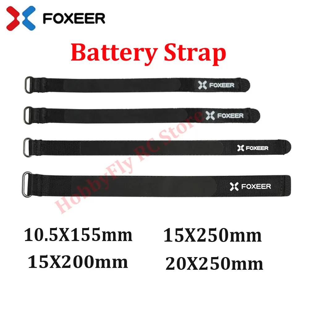 3PCS Foxeer 1.8mm 두께 실리콘 내구성 LIPO 배터리 스트랩 10.5X..