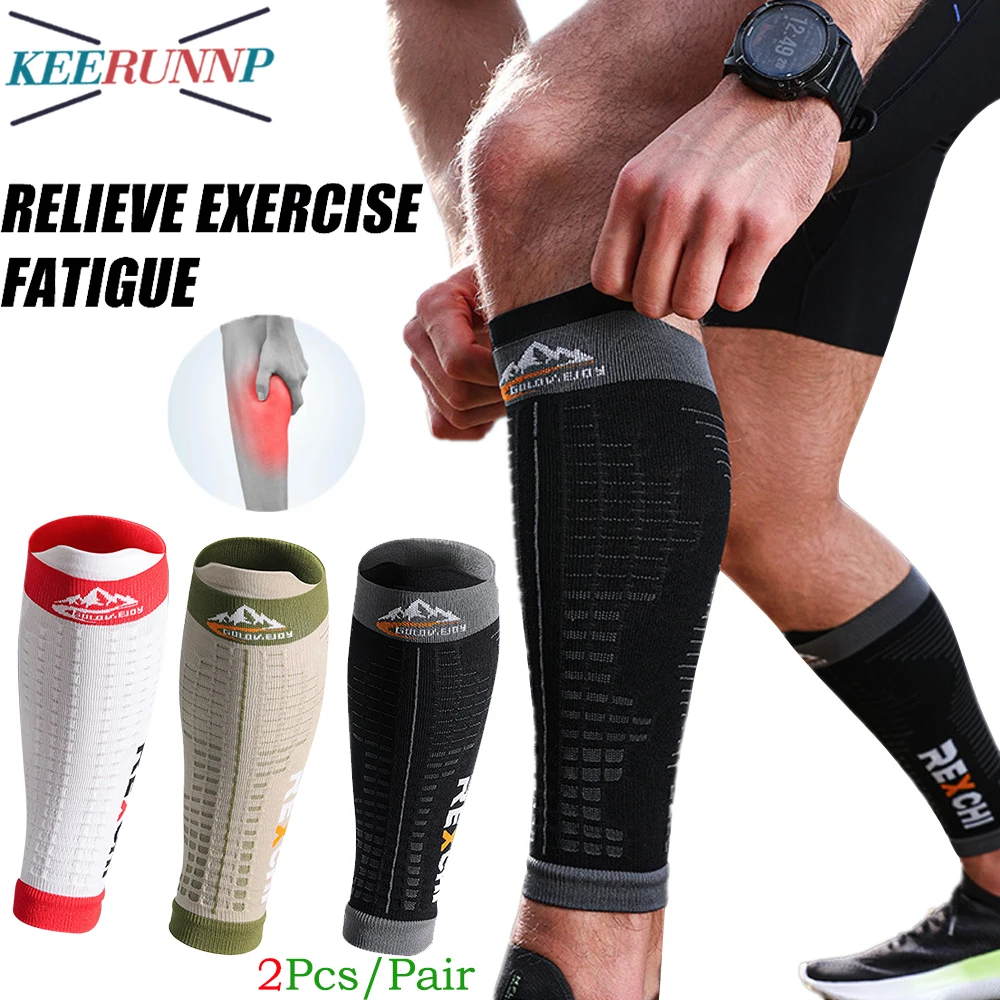 1Pcs Sport Calf Compression Sleeves Shin Splint Support Guard Leg  Protection Sock for Running Cycling Basketball - AliExpress