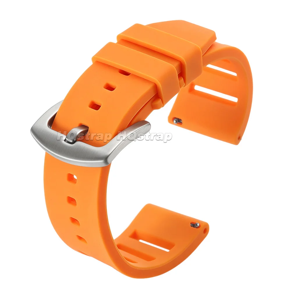 Waterproof Sport Silicone Watch Strap - Quick Release Soft Bracelet Replacement