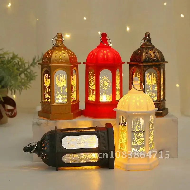 

2022 Lantern LED Decoration Ramadan Ornament Eid Mubarak Home Islamic Muslim Party Decor Ramadan Kareem Eid Gift