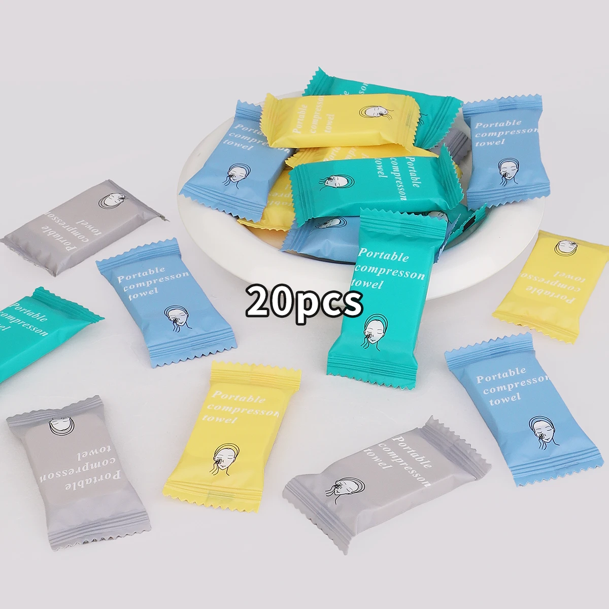20/50/100PCS disposable compressed towel for bathing and washcloth is suitable for independent packaging for business trips. 3