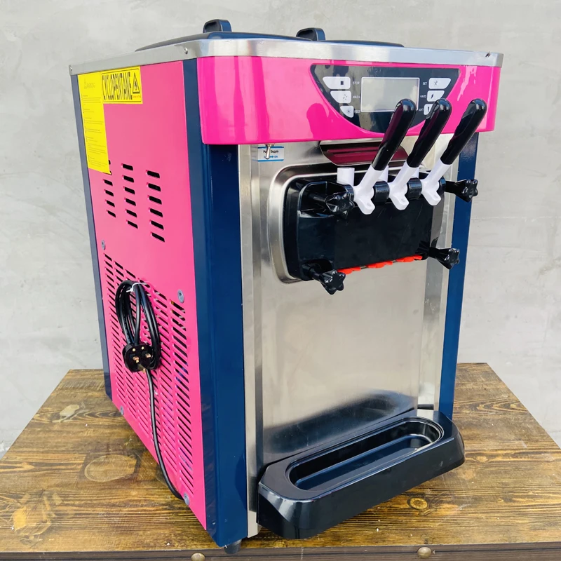 

PBOBP Commercial Professional Soft Ice Cream Machine 3 Flavors 25L/H Ice Cream Commercial Soft Serve Maker