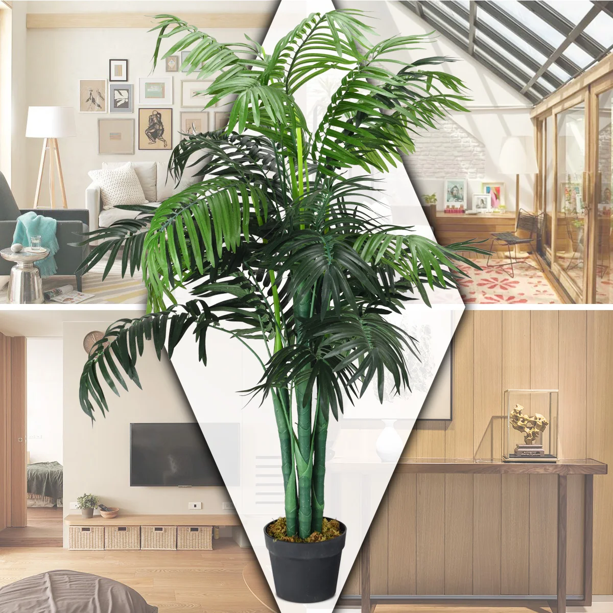 Room Palm Palm Tree Art plant artificial tree room plant decoration plant artificial 110cm high