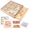 Wooden Sudoku Board Game With Drawer Logical Thinking Puzzles Brain Teaser For Adults And Kids Educational Toys 1