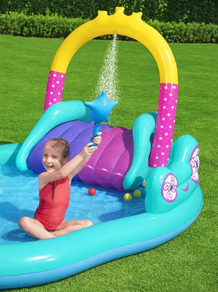 Water Slide For Children Fun Lawn Water Slides Inflatables Pools For Kids Summer Children's Slide Set Backyard Outdoor Toys