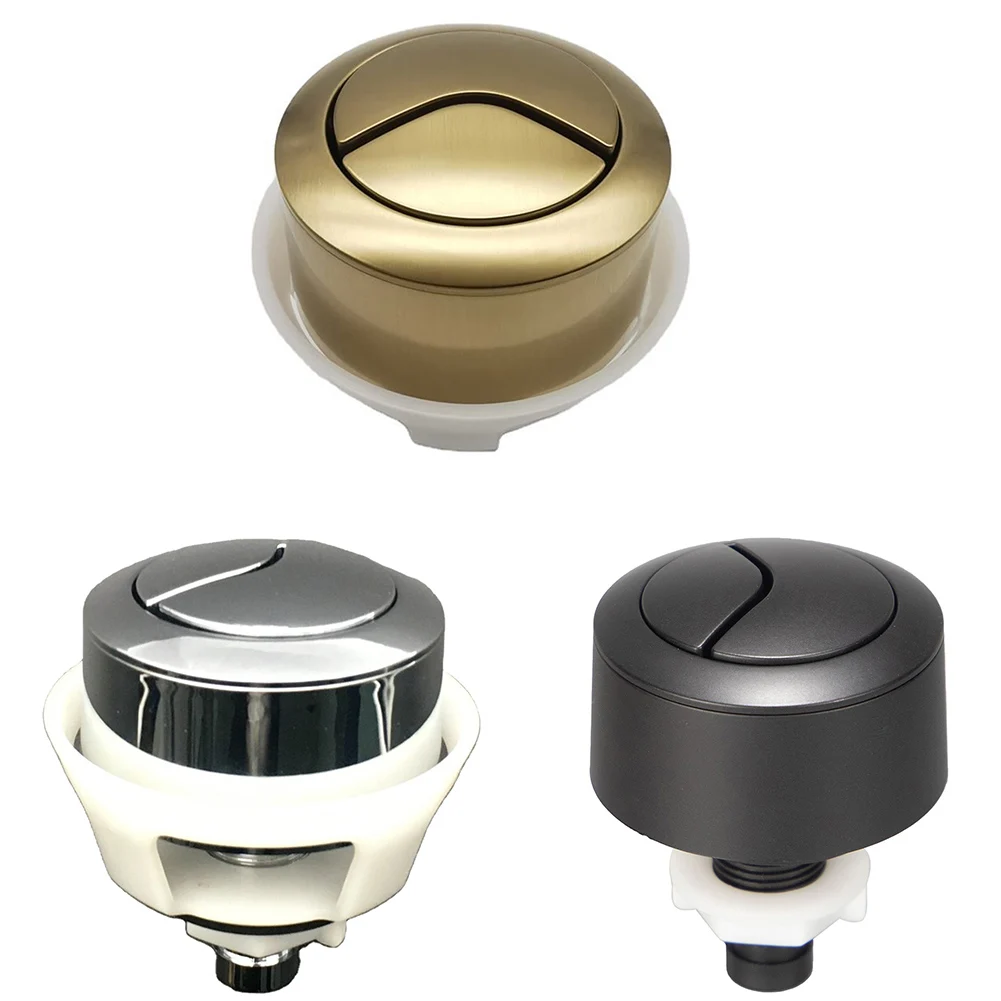 Description Picture 3 of itemUniversal Dual Flush Toilet Water Tank Button Round Valve Push Button Flush Toilet Seat Water Tank Valve Bathroom Parts
