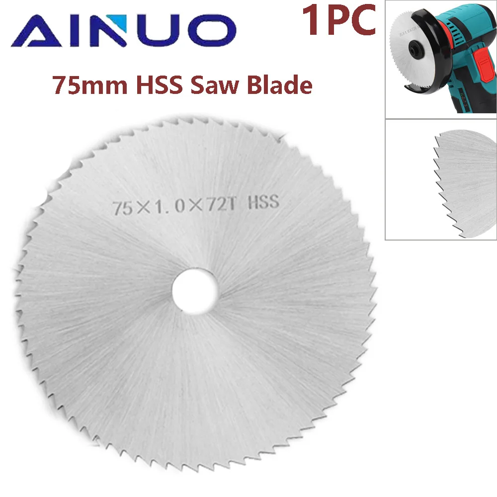 75mm HSS Saw Blade Circular Cutting Disc Mini Cutting Blade Flat Flap Grinding Wheel Sanding Pads for Angle Grinder 75mm circular saw blade diamond cutting disc flat flap grinding wheel sanding pads 10mm bore for angle grinder