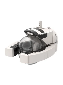 BuildMoc, мини-циклопс, подводная лодка, глубоководный корабль, бесшовный корабль, набор строительных блоков от Subnautica, лодка, кирпичи, игрушки дл...