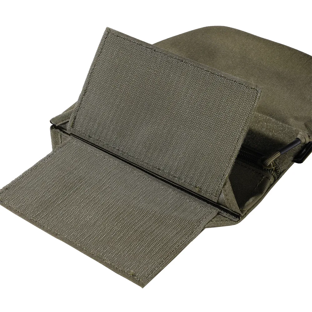 Tactical Panel Protect Pouch Magic Tape Multi-fit Pocket Retention Flap  Plate Carrier Pouch Assault Hunting Vest Tool Bag 5