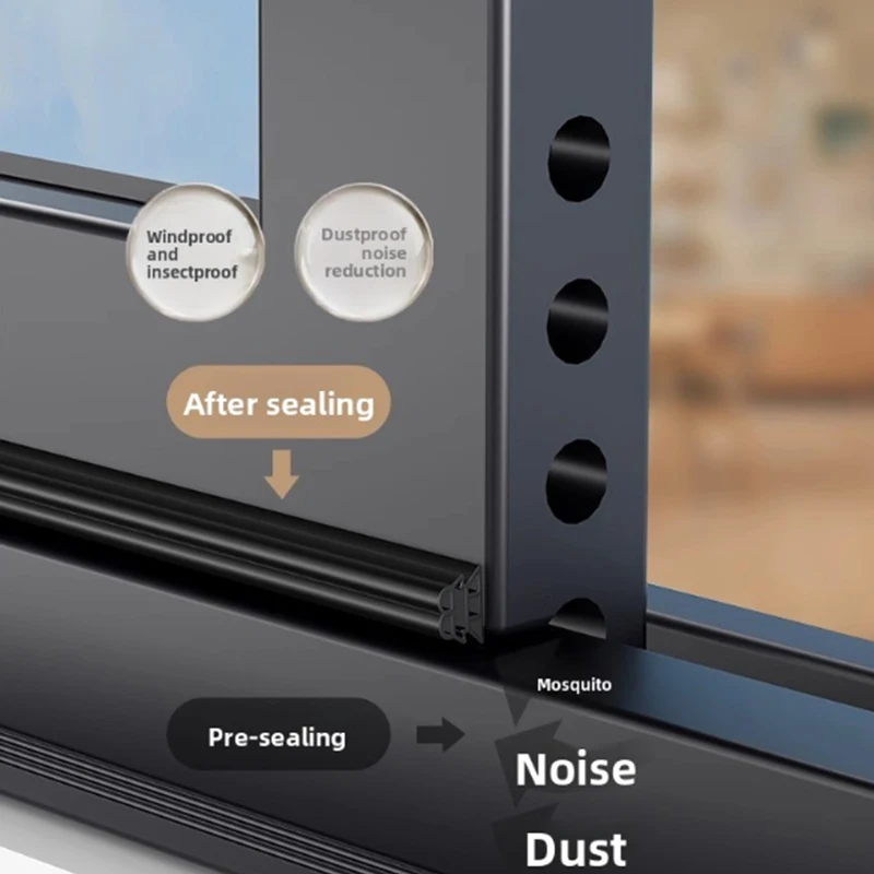 Self-Adhesive Door and Window Gap Seal - Easy Installation for Improved Winter Insulation