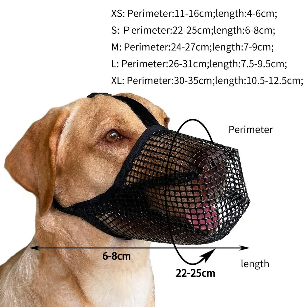 Practical Pet Muzzle Wear-resistant Dog Mouth Cover Tear-resistant Prevent Bites Anti Chewing Dog Mouth Cover dog muzzle