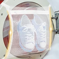 1/2PCS Mesh Shoe Drying Bag Universal Washing Machine Large Cloth Sneaker Cleaning Bag with Zipper Reusable Laundry Organization 1