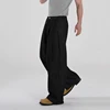 IEFB Korean Style Men's Denim Pants Pleated Solid Color Casual Trousers Straight Wide Leg Spring Male Loose Jeans 2025 9C6611 4