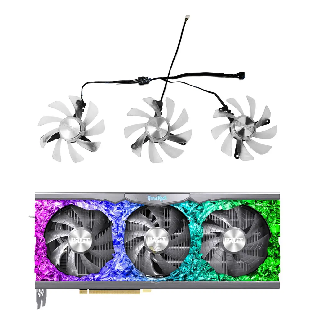 Sostituzione Ventola Di Raffreddamento A 4 Pin Da 90Mm Per Palit Rtx 3090 3080 3070 Gamerock Rtx3090 3080 3070 Ti Gamerock Gpu Ventola Di Raffreddamen