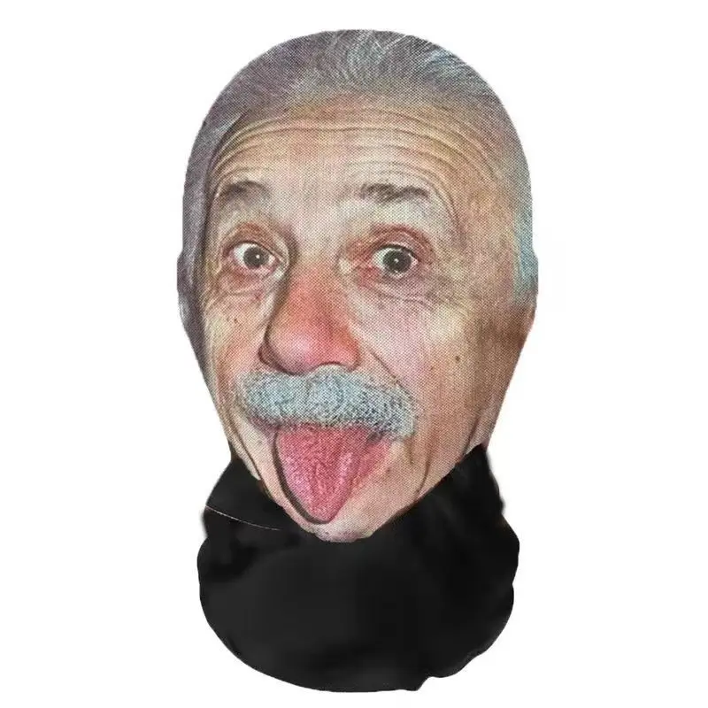 Cosplay 3D Printed Full Face Stretch Mesh Mask for Role Play and Halloween