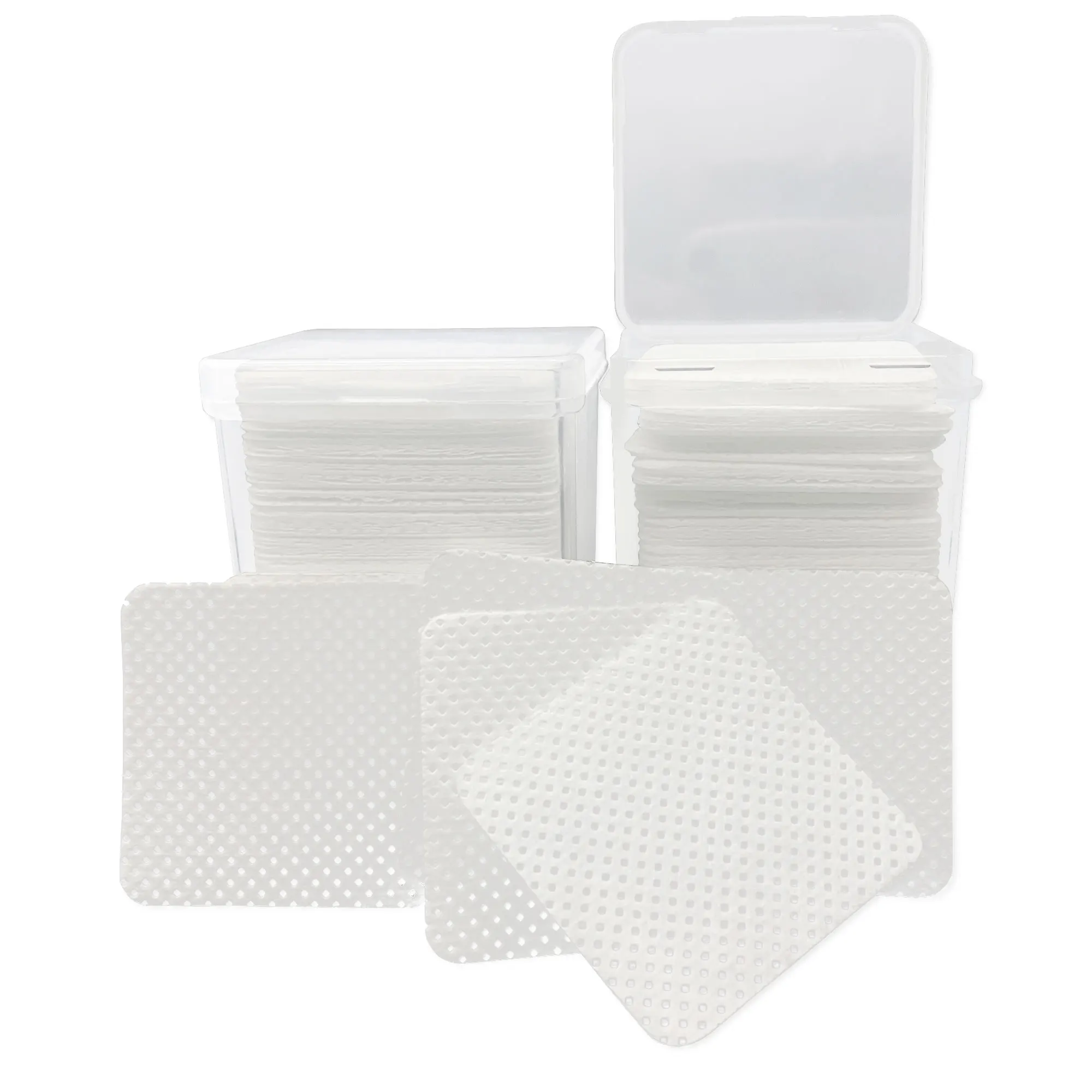 200PCS/Box Disposable Remover Cotton Pad Wipes Nail Polish Eyelashes Glue Cleaner Lint-Free Paper Pad Cleaning Manicure Supplies