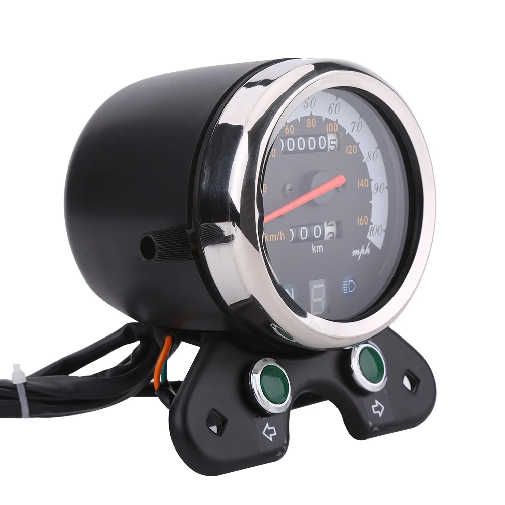 Universal Motorcycle Digital Speedometer & Odometer with Dual Display