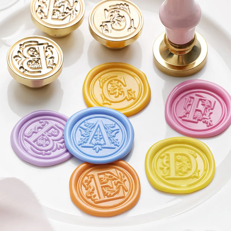 Wax Seal Stamp 1pc A-Z 26 Letters Wax Seal Stamp DIY Alphabets Sealing For Scrapbooking Wedding Invitation