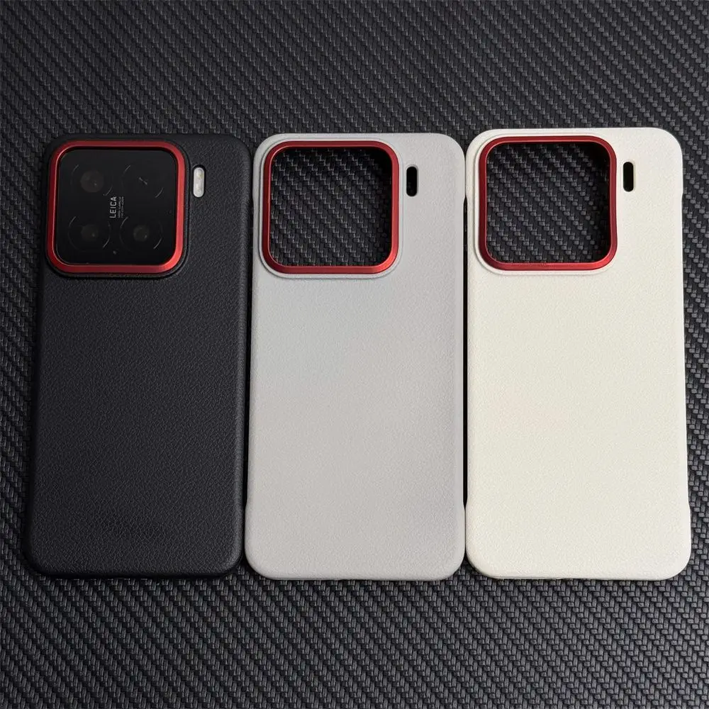 Luxury Leather Ultra-Thin Shockproof Bumper Case - Borderless Back Cover