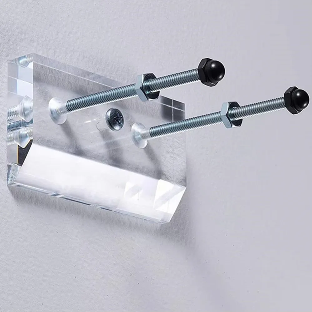 Skateboard Wall Mount Longboard Deck Hanger Display Stand Transparent Acrylic Indoor Floating Storage Holder Rack skateboard display rack