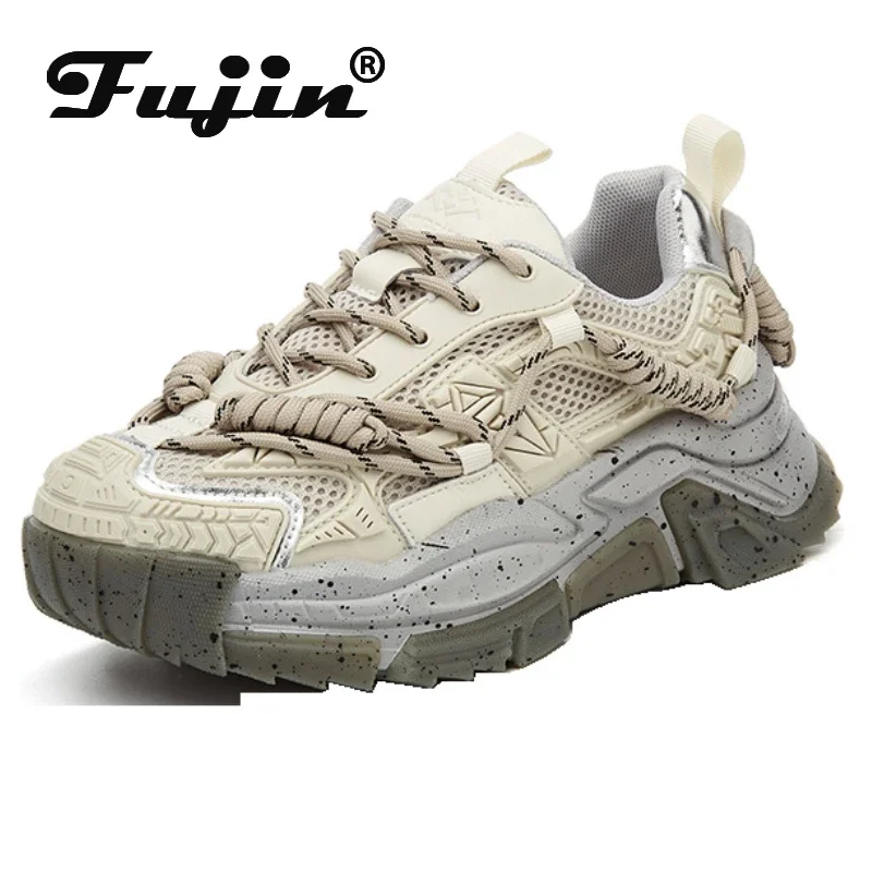

Fujin/4,5 см; Сетчатая обувь из синтетической кожи; Повседневная модная летняя обувь; Лидер продаж; Женские кроссовки на массивной платформе; Удобная обувь на танкетке