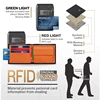 Wallets Mens Slim RFID Blocking Genuine Leather with Coin Pocket  2 Banknote Compartments 10 Credit Card Holders Wallet for Men 2