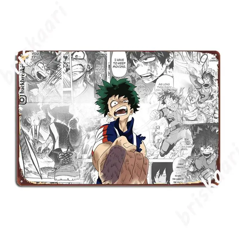 

Спортивный постер Deku, металлический плакат, персонализированный декор для клубной живописи, кинотеатра, оловянные плакаты