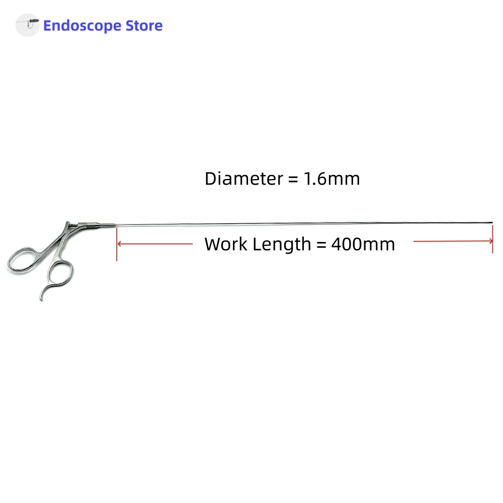 Medical Surgical &Phi;1.3mm &Phi;1.6mmx400mm Rigid Endoscope Forceps Hysteroscopy Veterinary Cystoscope Biopsy Foreign Body Scissors surgical endoscope forceps