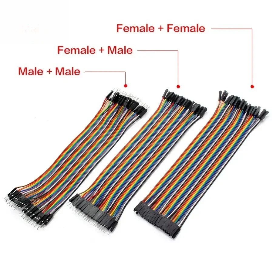 Assorted 30cm Dupont Jumper Wire Kit with 20Pin Connectors