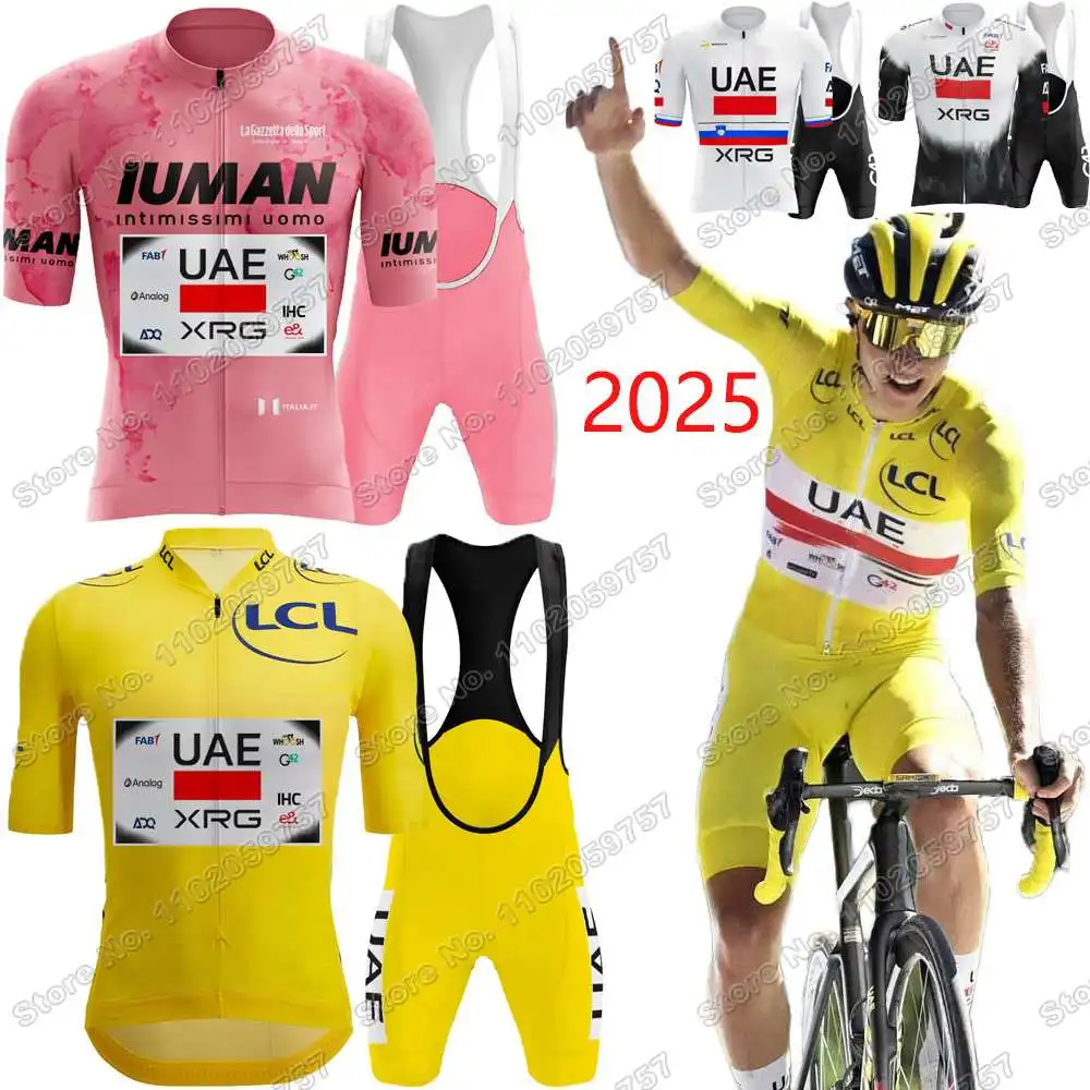 UAE Team Cycling Jersey Set Road bike Shirt Suit