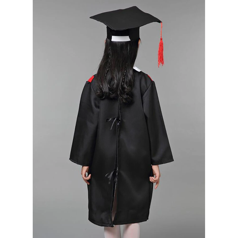 Children Graduation Suit with Cap Gown Cloak Kids Preschool Graduation Ceremony Uniform for Kid Festival Clothing Costume Outfit graduation hat