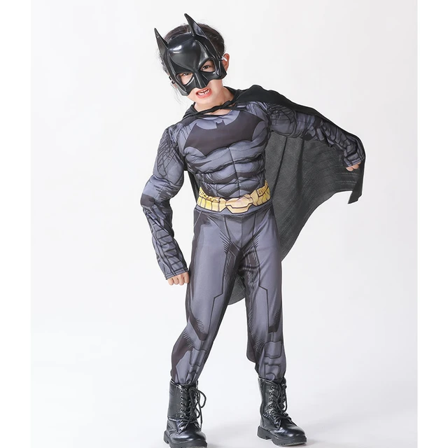 Film Batman supereroe gioco di ruolo ragazzi ragazze vestire vestito  bambini natale carnevale Costume Cosplay bambini tuta maschera Outfit -  AliExpress