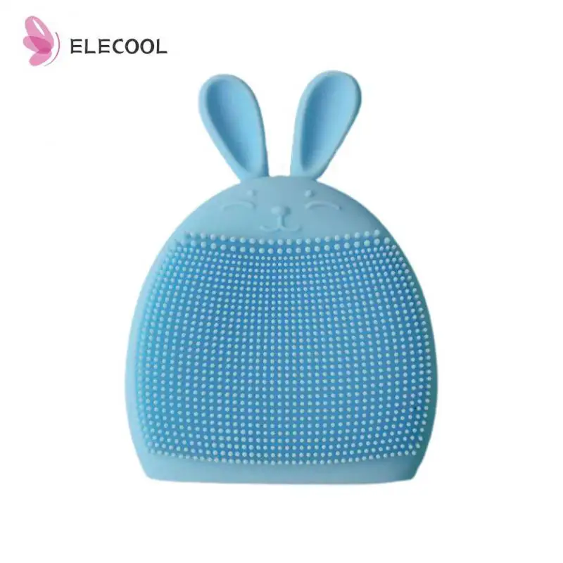 

Многофункциональная силиконовая Очищающая щетка для лица с кроликом, ручная Массажная Очищающая щетка, щетка для детского шампуня, щетка для макияжа, очиститель