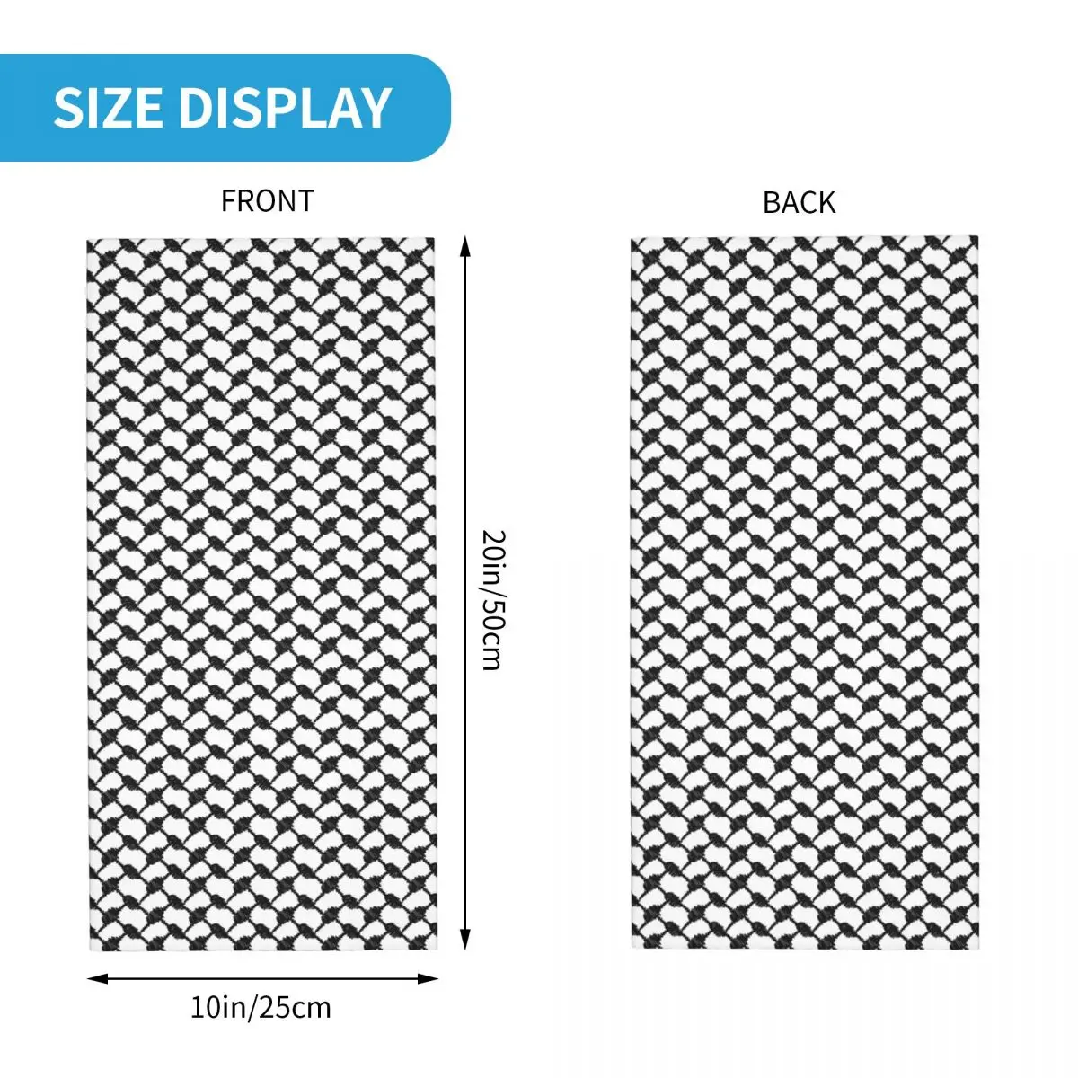 Multifunctional Bandana Black White Keffiyeh Bandana Neck Gaiter Print Shemagh Balaclavas Face Scarf Headwear Riding Unisex Adult Breathable Cycling Bandana Neck Wrap Bandana Headscarf Cotton Bandana Neck Gaiter Bandana Neck Cover