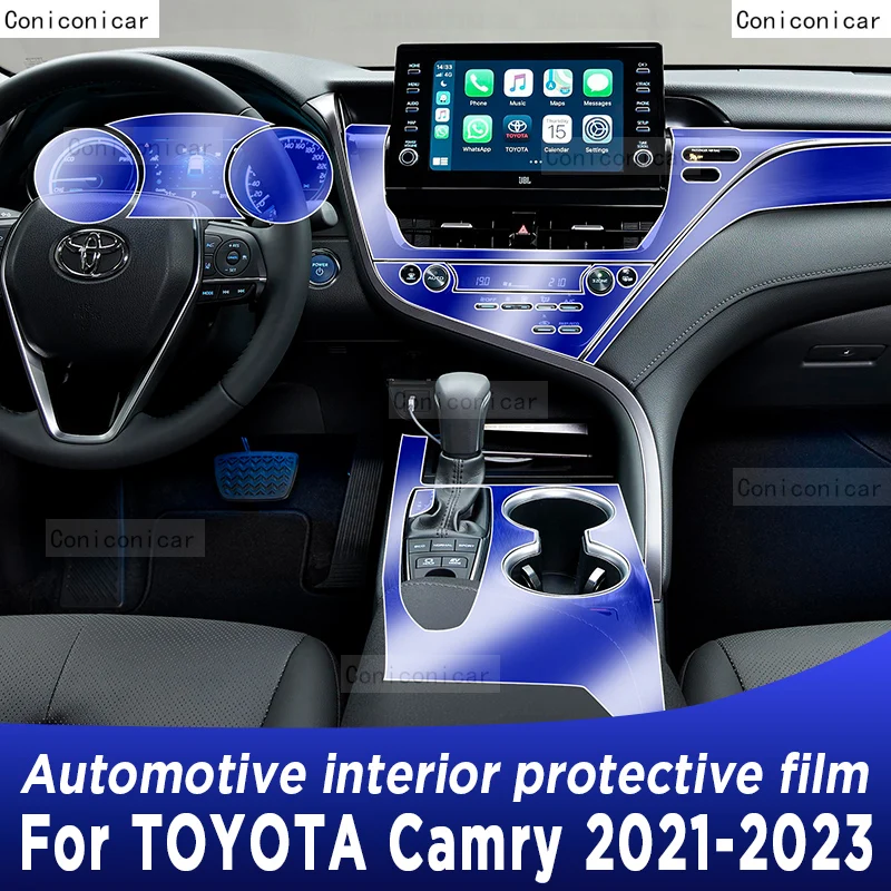 

Для TOYOTA Camry 2021-2023 панель коробки передач навигация автомобильный внутренний экран защитная пленка ТПУ против царапин наклейка защита
