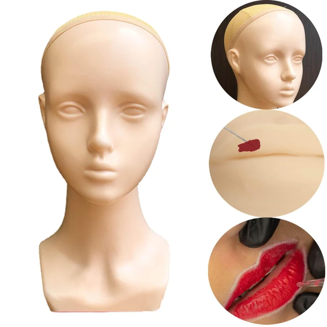 1pc Bald Mannequin Heads Practical Head Models Durable Art Mannequin Heads  