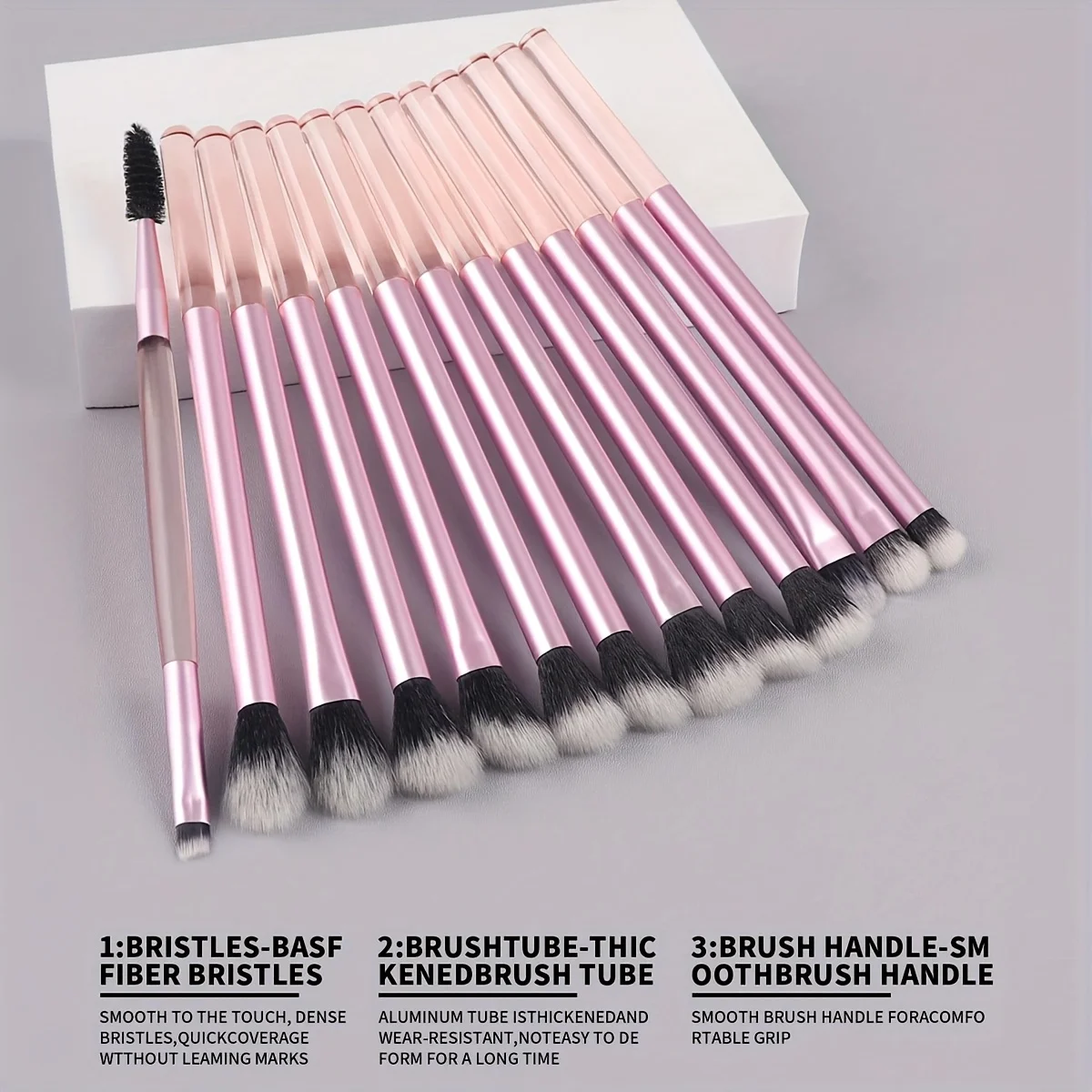 Set di 13 Pennelli Professionali per il Trucco, Morbidi Pennelli per Viso e Occhi per Fondotinta, Correttore, Ombretto, Sfumatura e Illuminazione - immagine 3