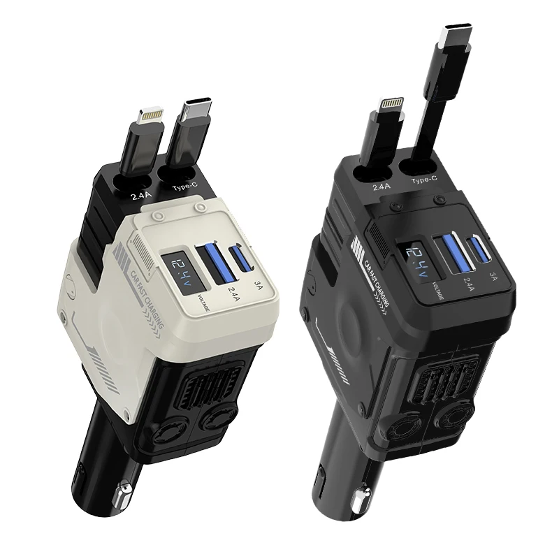 2 Vie Presa Accendisigari Auto Splitter 12V Doppia USB Adattatore Del - Foto 5