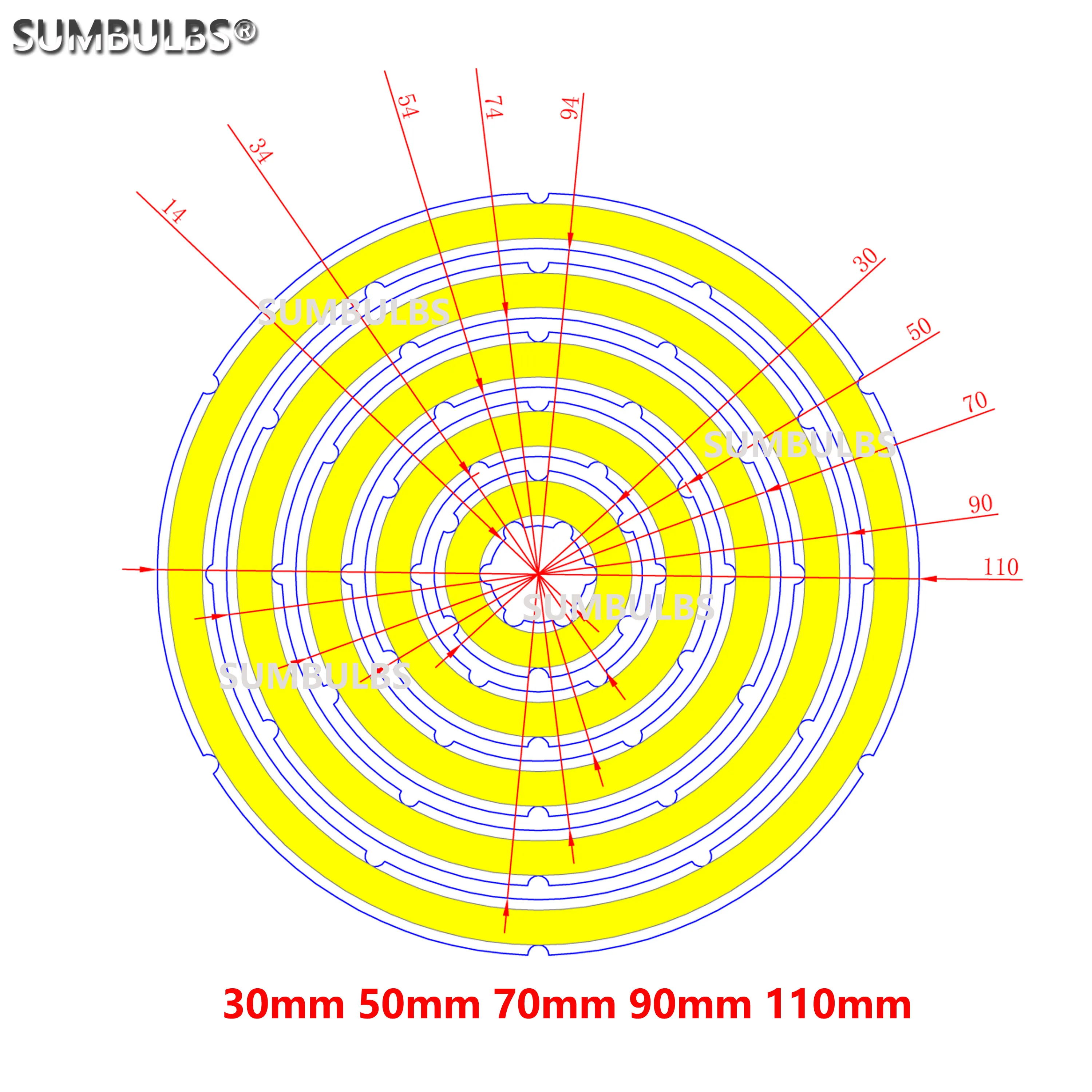 2W-12W 천사 눈 LED COB 광원 연간 모양 12V DC 20mm-120mm COB 링 LED DIY 전구에 대 한 차가운 따뜻한 흰색 광원