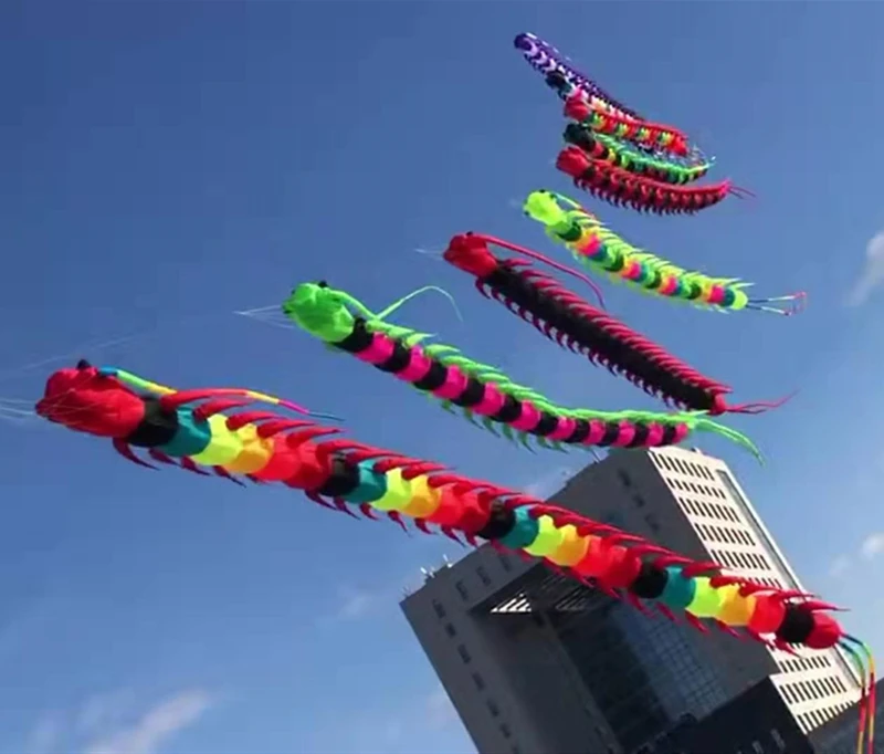 free shipping 18m Centipede Kite soft kite giant kite professional wind kites for adults weifang kite store inflatable toy flies 6