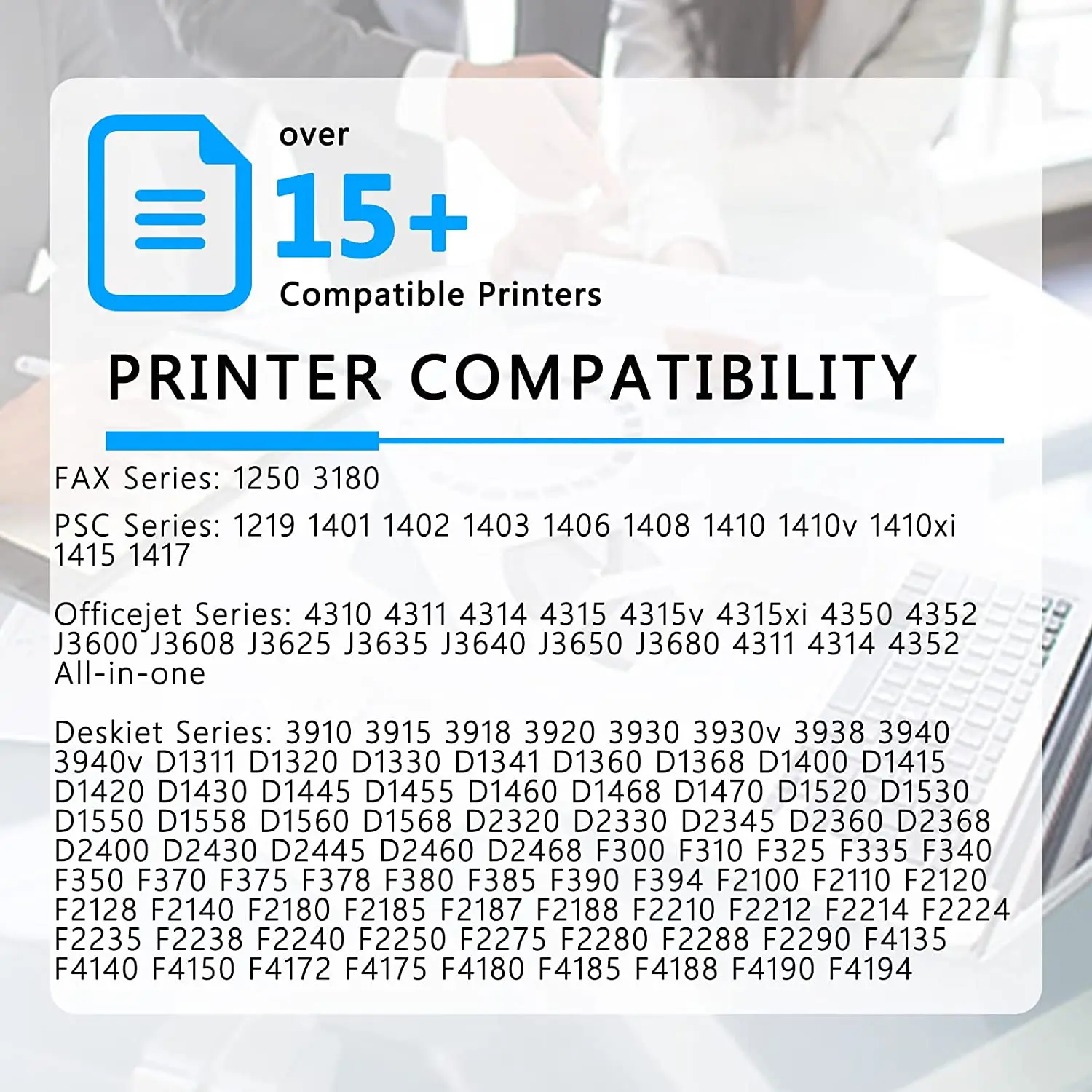 Description Picture 2 of itemNineLeaf Remanufactured hp21xl and hp22xl ink cartridges HP21 21 22 Ink Compatible with HP Deskjet F2180 F380 F2280 F4180 D1460