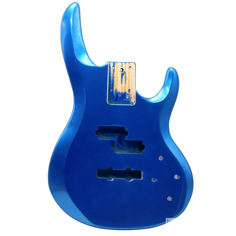 

metallic blue color Poplar wood electric bass guitar body