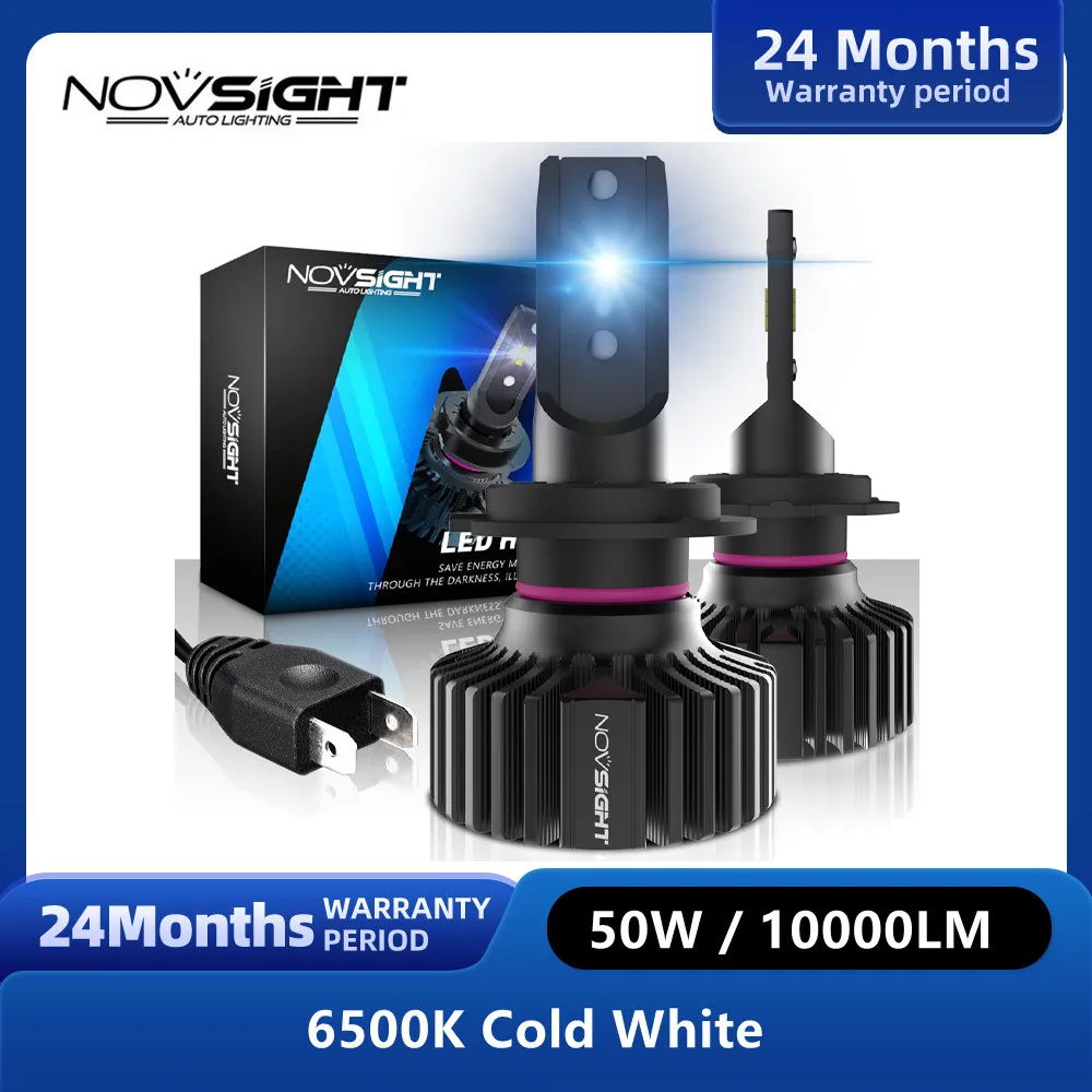 Novsight H7 LED Headlight H4 LED Lights For Car H11 LED H1 9005 HB3 9006 HB4 6500K 10000LM 50W 12V LED Auto Headlamp Fog Light