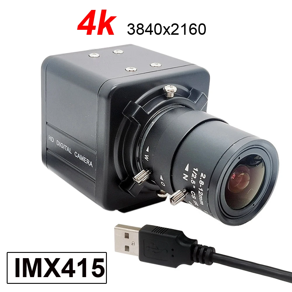 Industrial 8MP 4K 3840x2160 IMX415 CMOS USB cam With 2.812MM